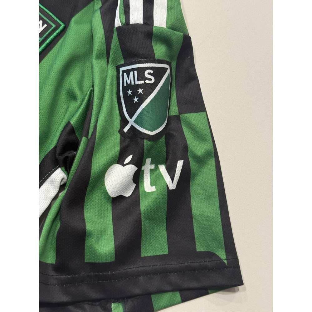 adidas Austin FC Jersey Mens M Green Black AEROREADY MLS Soccer Slim Fit YETI - Picture 10 of 16